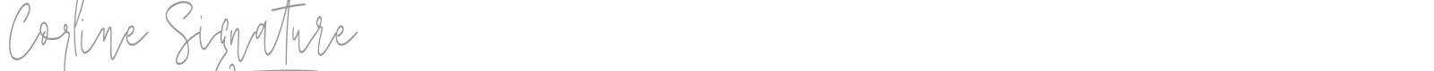 Corline Signature font preview